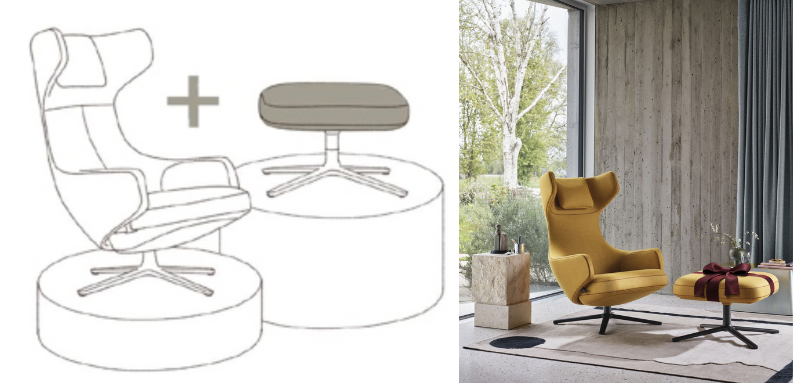 Vitra Home Stories Sessel Grand Repos Aktion